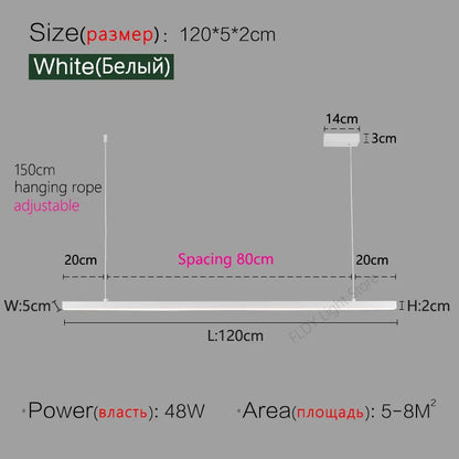 DecorBites™ LED Chandelier for Modern Nordic Minimalist Style Dining Room and Kitchen