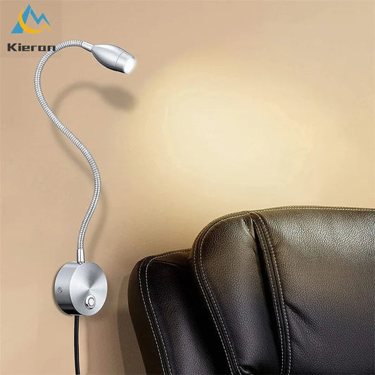DecorBites™ LED Snake Wall Lamps for Bedroom Study USB Reading Lights