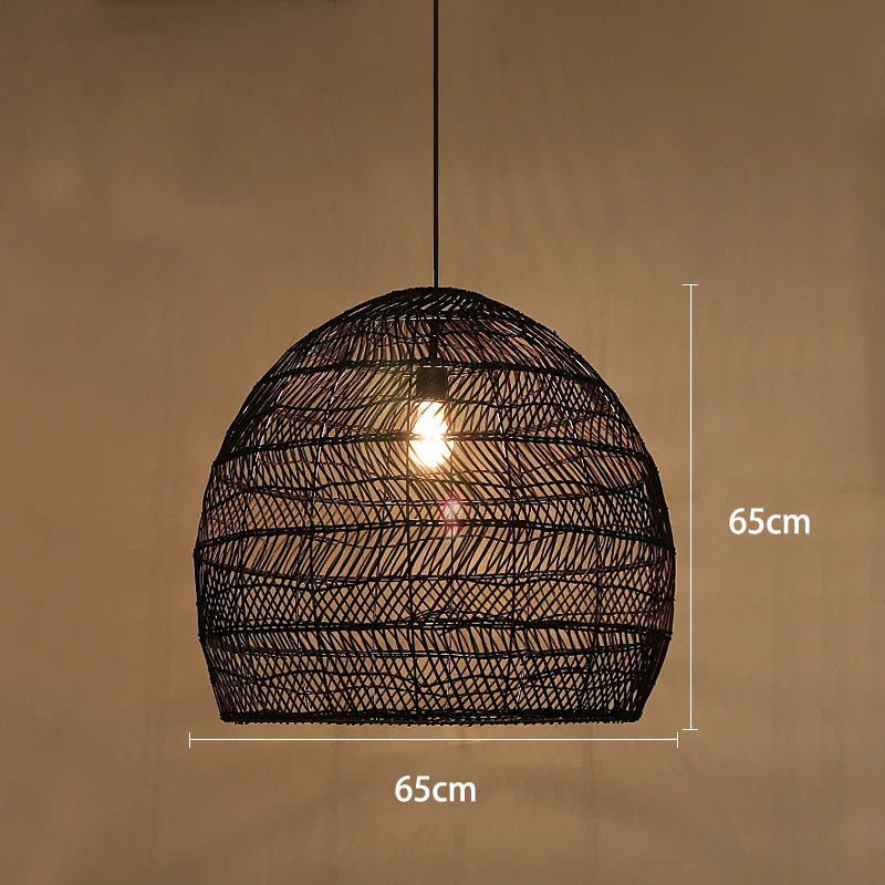 Handmade Chinese Style Rattan Pendant Light