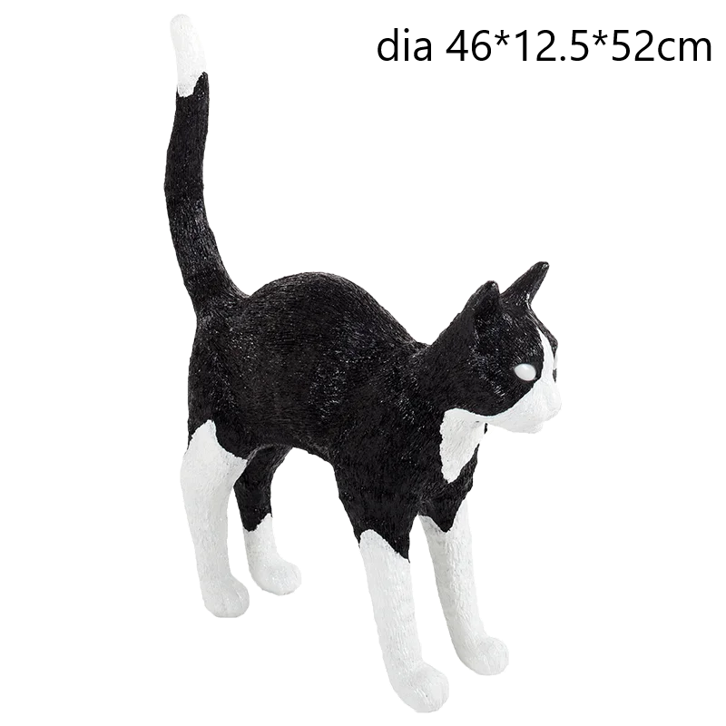DecorBites™ Black Cat Resin Table Lamp for Bedroom Office Dining Room