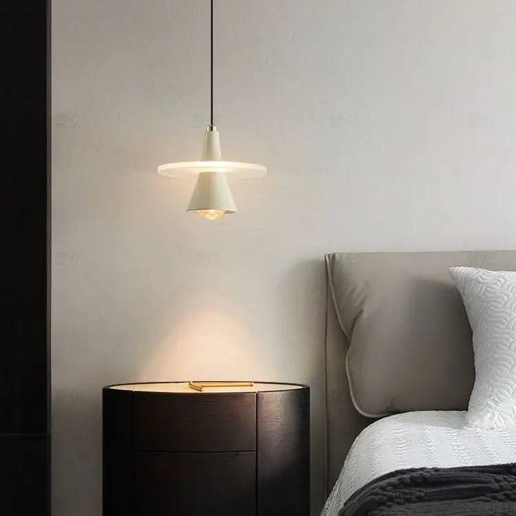 Lámpara de araña moderna DecorBites™ con forma de platillo volante LED para comedor o dormitorio - Diseño italiano de Frisbi