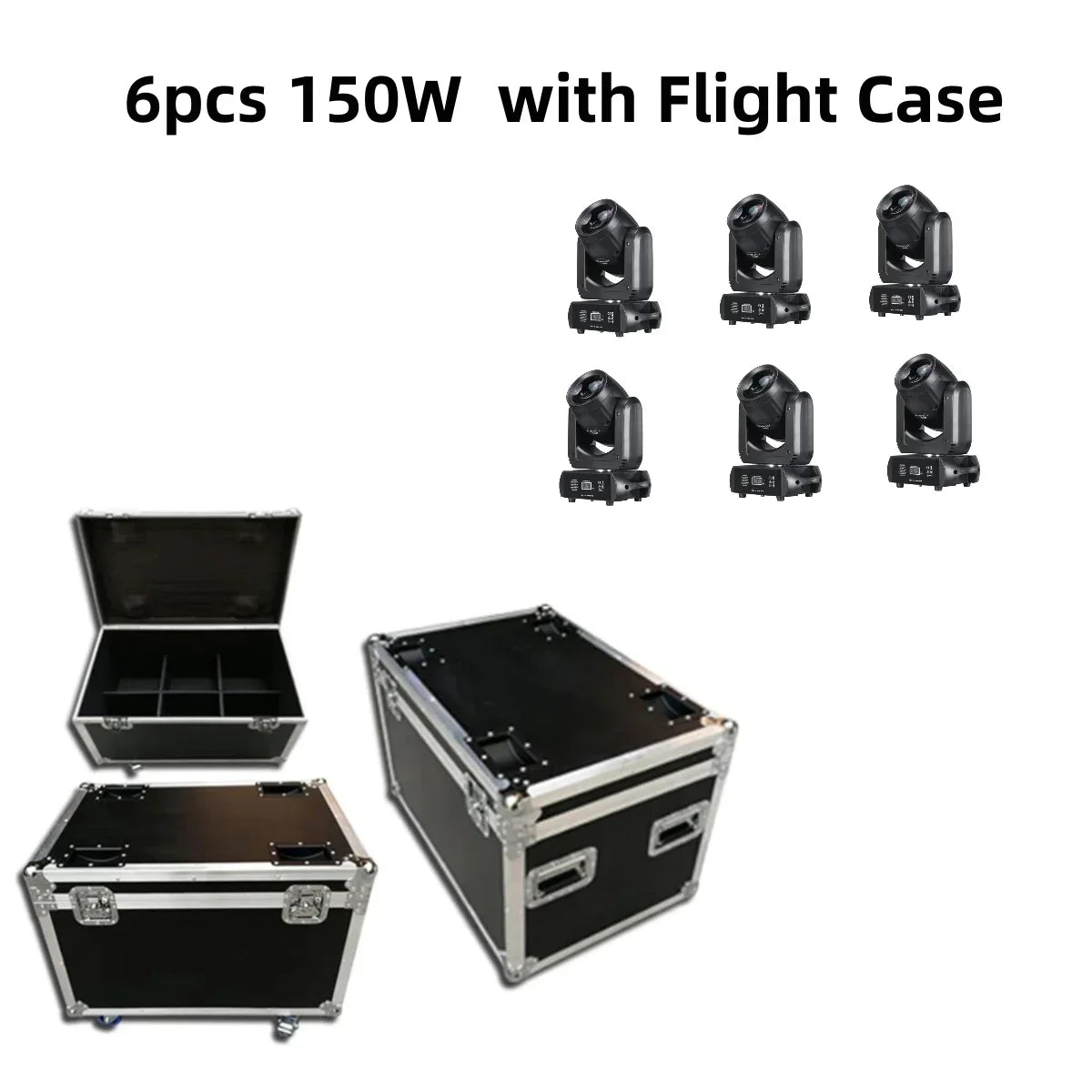 DecorBites™ Mini LED de 150 W con cabezal móvil y foco, con 18 prismas giratorios