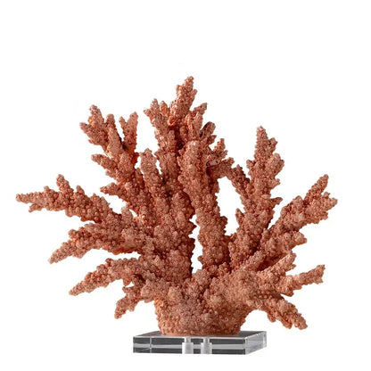 DecorBites™ Coral Resin Sculpture: Colorful Crystal Ornaments for Home Decor