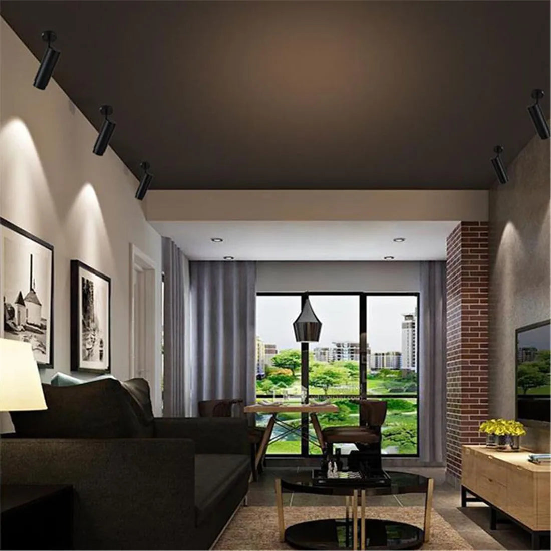 مصباح سقف DecorBites™ ذو شعاع قابل للتعديل لإضاءة مميزة للمتاجر والمكتب والبار