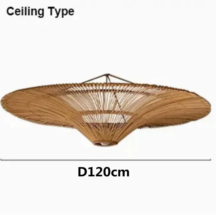 DecorBites™ Handmade Rattan Wicker Chandelier for Home and Shop Decor