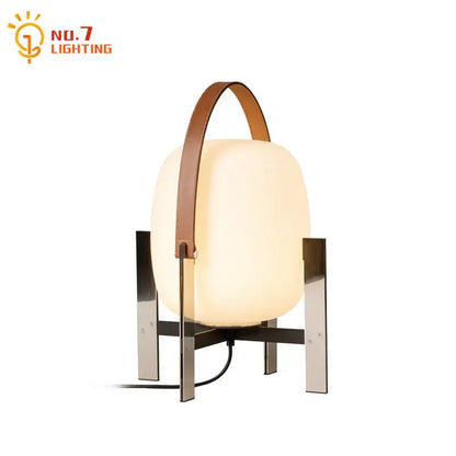 DecorBites™ Designer Metal Glass Art Table Lamp LED E27 Modern Light Fixtures for Home or Office