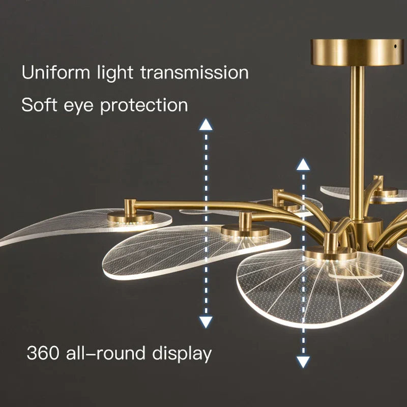 ثريا ديكوربايتس™ LED بتصميم الطاووس الذهبي لغرفة المعيشة الفاخرة الحديثة وغرفة النوم وغرفة الطعام والفندق