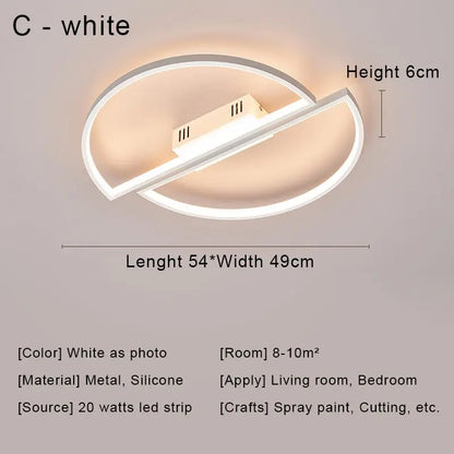 DecorBites™ Black LED Chandelier Ceiling Light Remote Control Fixture for Living Room, Bedroom & Kitchen