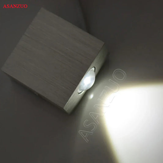 Aplique de pared LED cuadrado DecorBites™ de 3 W, luz puntual, decoración moderna para el hogar