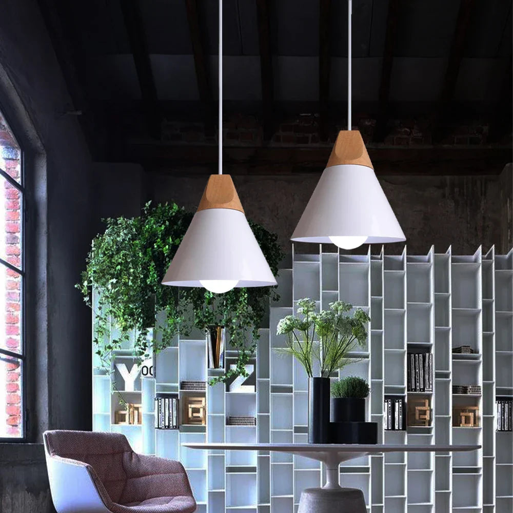 DecorBites™ Industrial Pendant Lamp Modern Vintage Retro Loft Hanging Light Bar Nordic Design