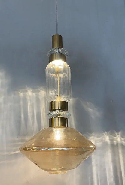 DecorBites™ Glass Chandelier: Elegant Lighting for Home, Restaurant, Bar, and Study Room