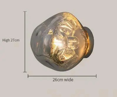 DecorBites™ Lava Glass Wall Lamp: Nordic Design for Home Decor, Living Room, Bedroom