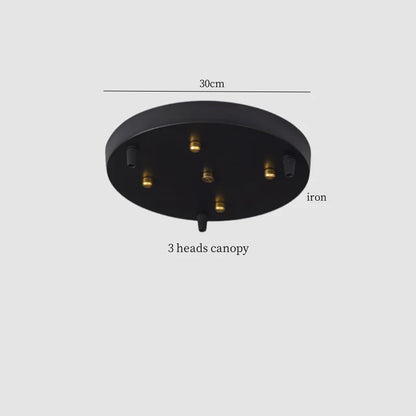 DecorBites™ Iron Marble LED Pendant Light Fixture Modern Hanging Lamp Interior Decor