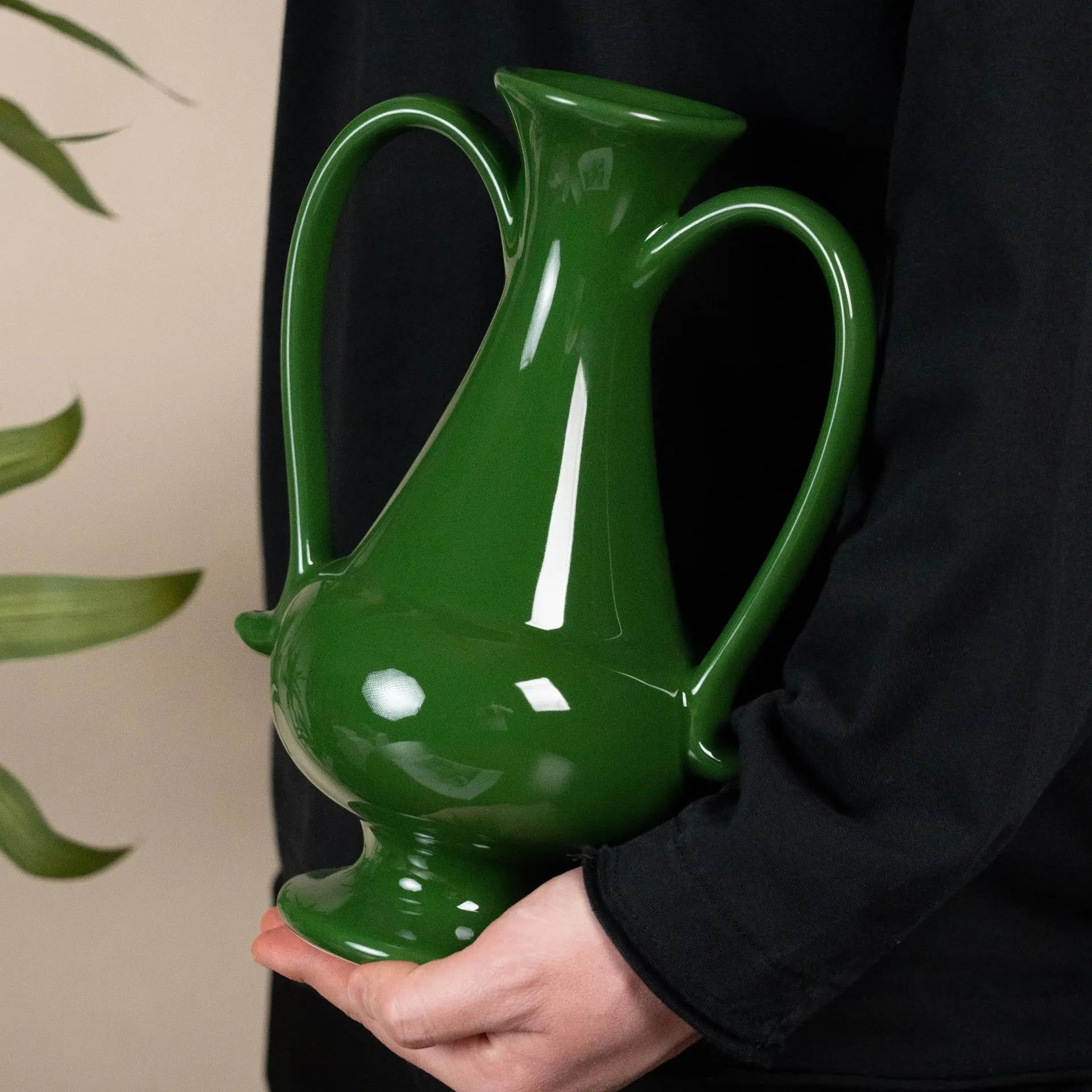 Green Ceramic Vintage Vase
