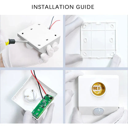 DecorBites™ Infrared Motion Sensor E27 Holder: Adjustable Time & Sensitivity