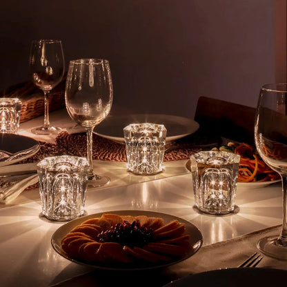 Lámpara de mesa LED recargable DecorBites™ Crystal Diamond | Luz nocturna de cristal con forma de diamante