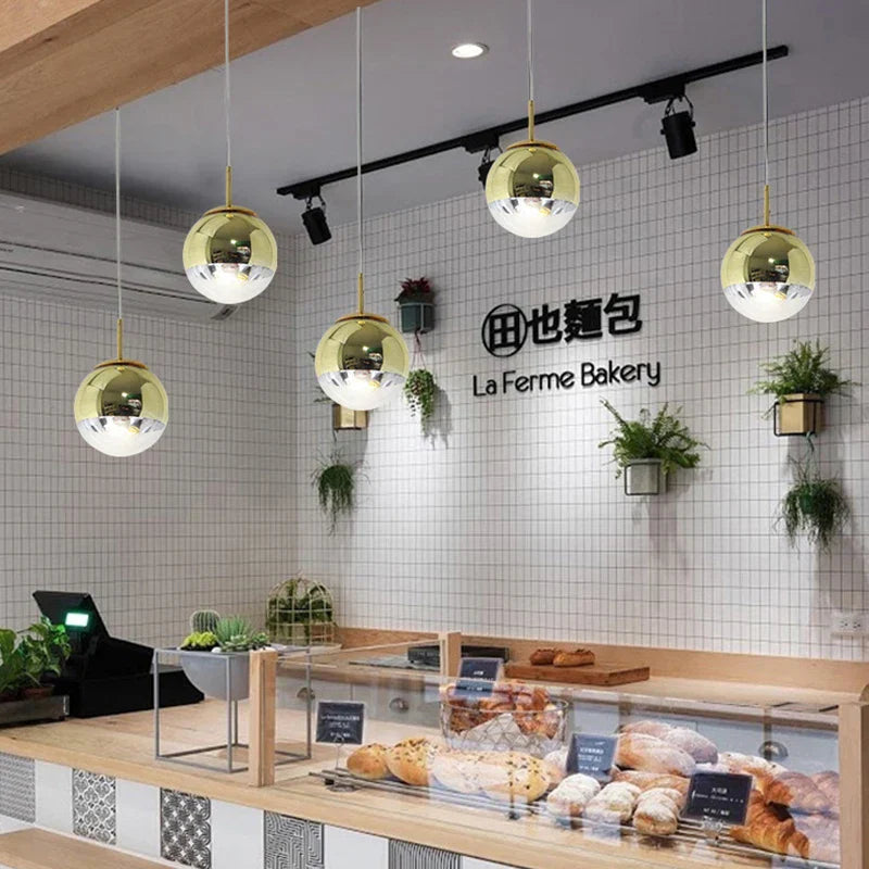 DecorBites™ Ball Pendant Lights Modern Nordic Chandeliers for Bedroom Living Room