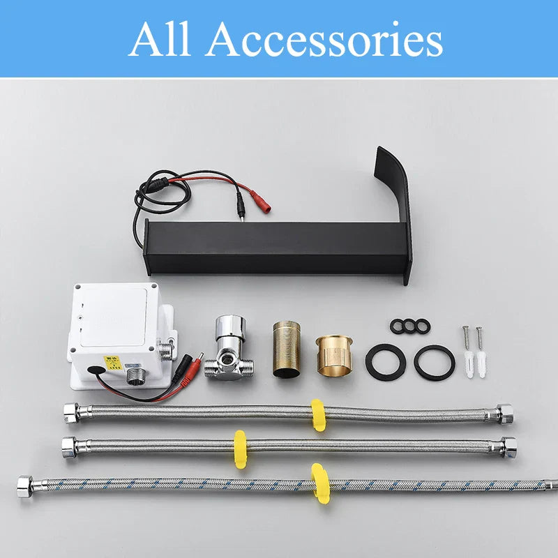 DecorBites™ High Style Smart Sensor Bathroom Basin Faucet Cold Hot Mixer Waterfall Tap