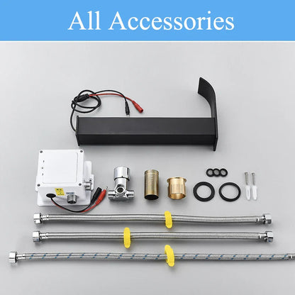 DecorBites™ High Style Smart Sensor Bathroom Basin Faucet Cold Hot Mixer Waterfall Tap