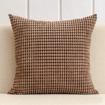 Decorbites™ Kordflanell Maiskorn-Muster Kissenbezug Einheitsfarbe Dekokissen-Hülle 40/45/50/55/60 cm