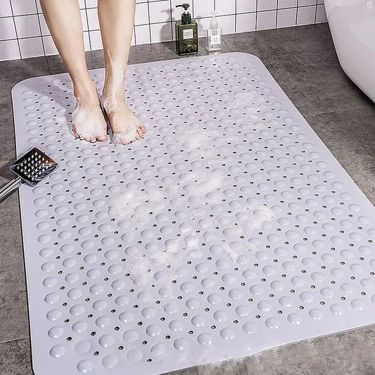 Decobites Large Non-Toxic Non-Slip Bath Mat with Suction Cups for Safety and Comfort