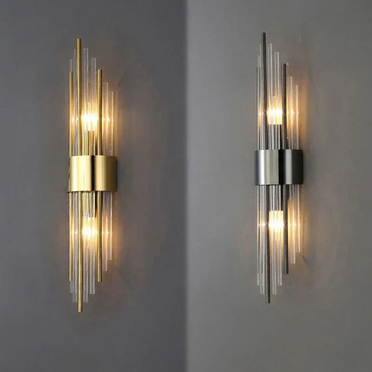 DecorBites™ Gold LED Wall Lamp Modern Light Luxury Sconce for Living Room & Bedroom