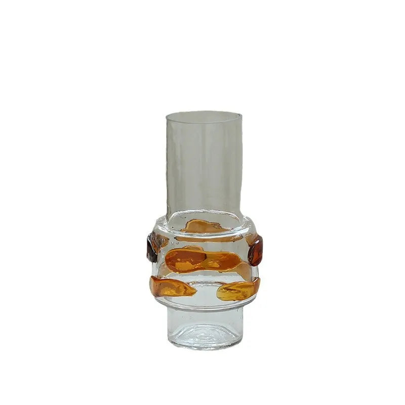 DecorBites™ Clear Glass Vase Bubble Floral Arrangement Room Decoration