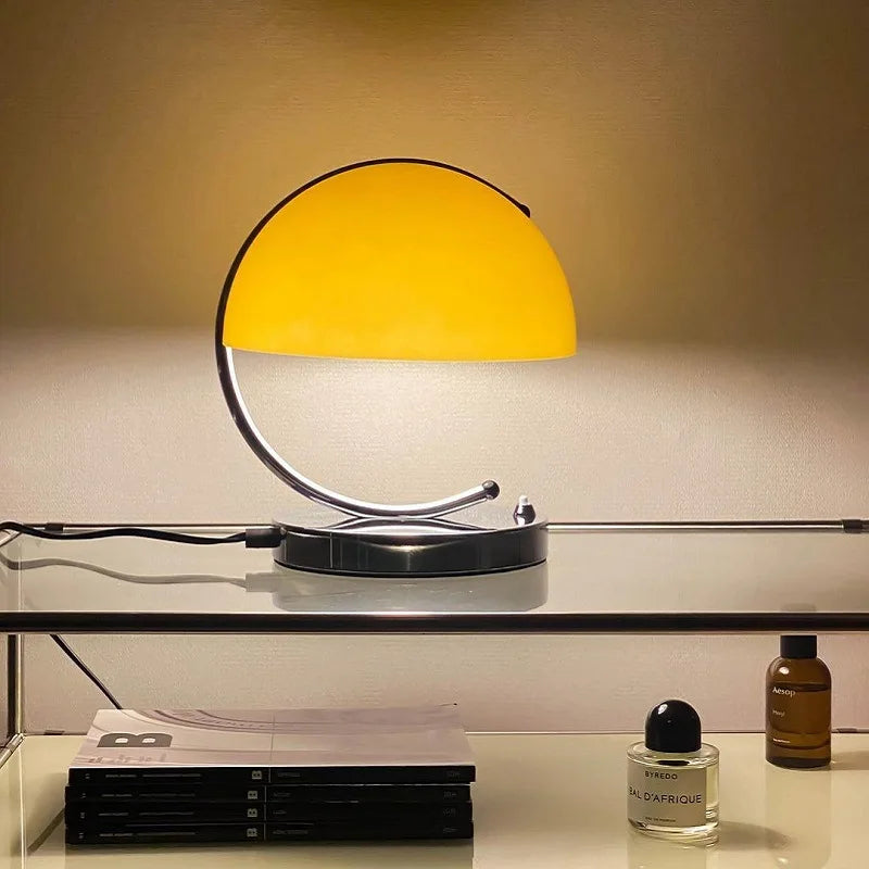 DecorBites™ Glass Table Lamp: Nordic Minimalist Retro Light for Bedroom, Restaurant, or Bar