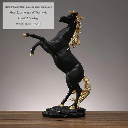 DecorBites™ Horse Resin Sculpture Home Decor - Living Room Office Animal Decoration