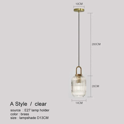 DecorBites™ LED Glass Chandelier: Modern Dining Room Pendant Lights Hanging Lamp Fixtures