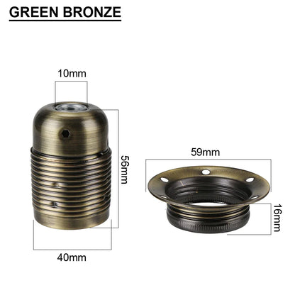 DecorBites™ Industrial Metal Lamp Base Holder E26 E27 Light Sockets for Pendant Shade