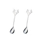 4pcs Christmas Elk Head Shape Stainless Coffee Spoon New Year 2024 Christmas Decoration Table Decor for Home Navidad 2023 Gifts