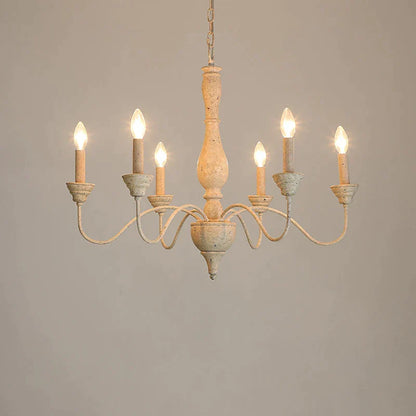 Decorbites™ Französischer Vintage-Holz-Lüster für Wohnzimmer Esszimmer Schlafzimmer