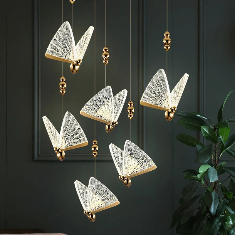 DecorBites™ Butterfly LED Pendant Chandelier for Home Decor and Kitchen Lighting