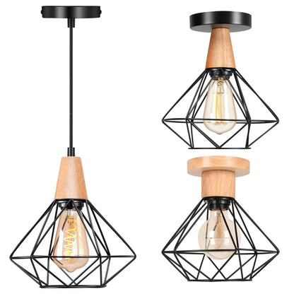 DecorBites™ Industrial Metal Pendant Light for Kitchen Island Bar Restaurant Loft Decor