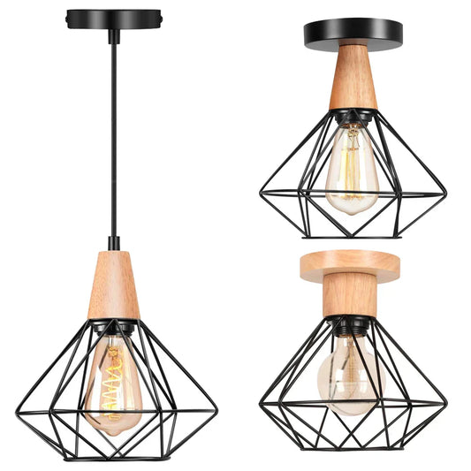 DecorBites™ Industrial Metal Pendant Light for Kitchen Island Bar Restaurant Loft Decor