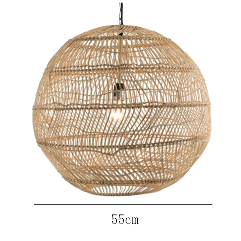 Handmade Chinese Style Rattan Pendant Light