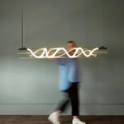 Decorbites™ Gold LED Kronleuchter: Nordisch-minimalistische dimmbare Pendelleuchten für die Einrichtung zu Hause