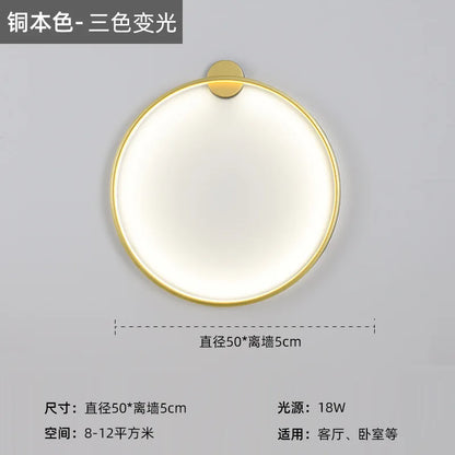 DecorBites™ LED Wall Circle Lights for Bedroom Living Room Aisle Stairway