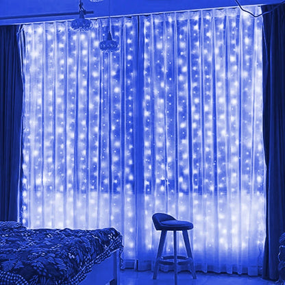 6/4/3M USB Curtain String Lights 8 Modes Bedroom Home Christmas Tree Garland Light Wedding Christmas Holiday Decor Fairy Lights