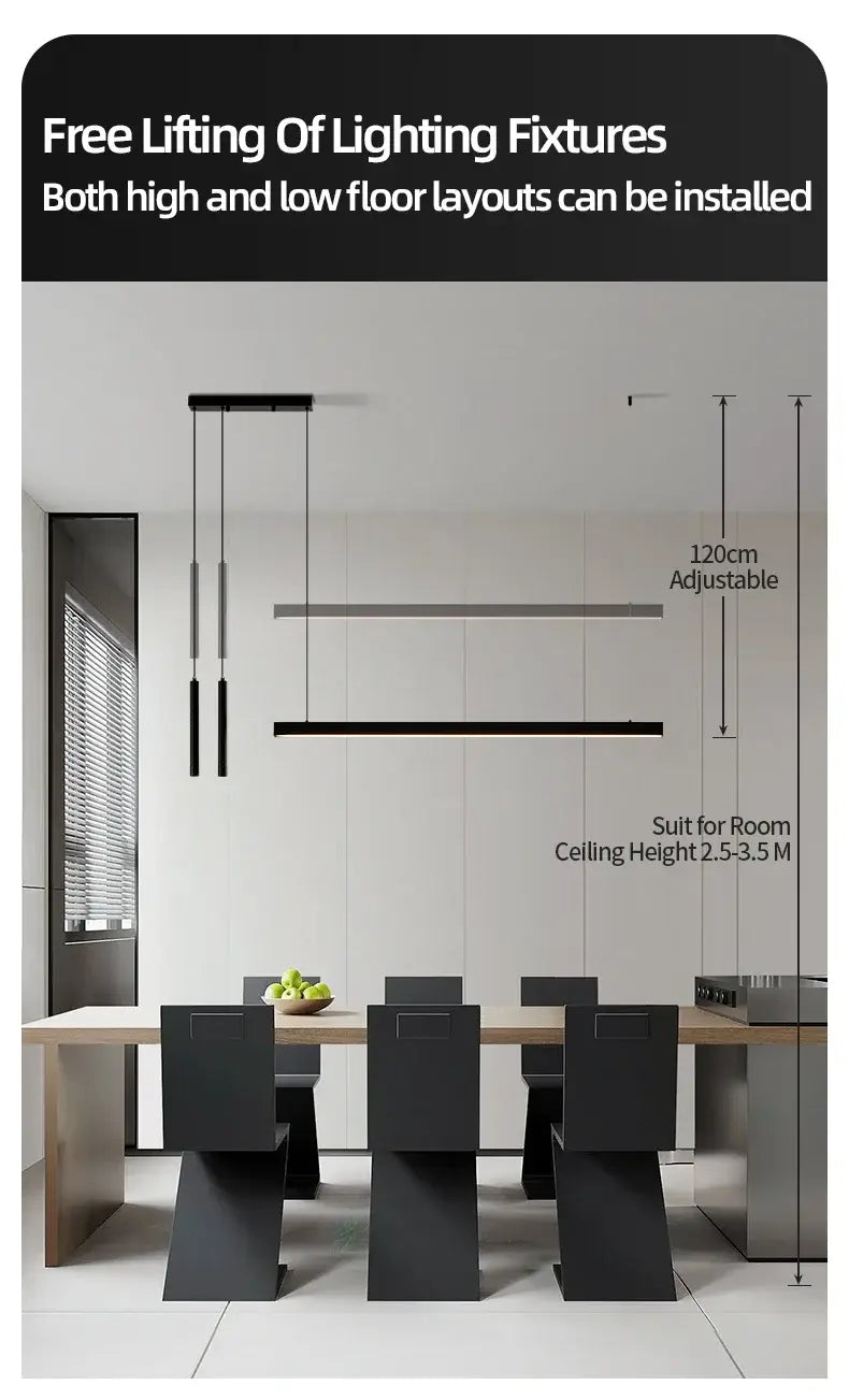 DecorBites™ Nordic LED Chandelier for Home Lighting