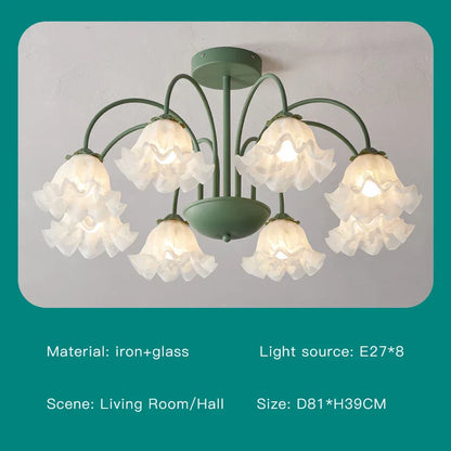 ديكوربايتس™ 2024 مصباح سقف حديث باللونين الأخضر والأبيض لغرفة المعيشة وغرفة الطعام وغرفة النوم