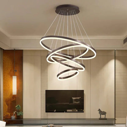 DecorBites™ Crystal Chandelier Stair Pendant Lamp Living Room Pendant Lights Interior Lighting