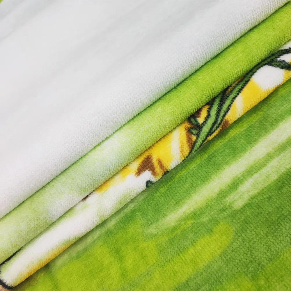 DecorBites™ Kids Cartoon Cat Bath Towel - Soft Cotton Velour Terry - 60*120 - Perfect for Bathroom and Beach