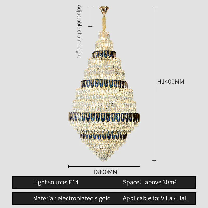 DecorBites™ Crystal Headlight Luxury Lighting for Villa, Hotel, and Restaurant