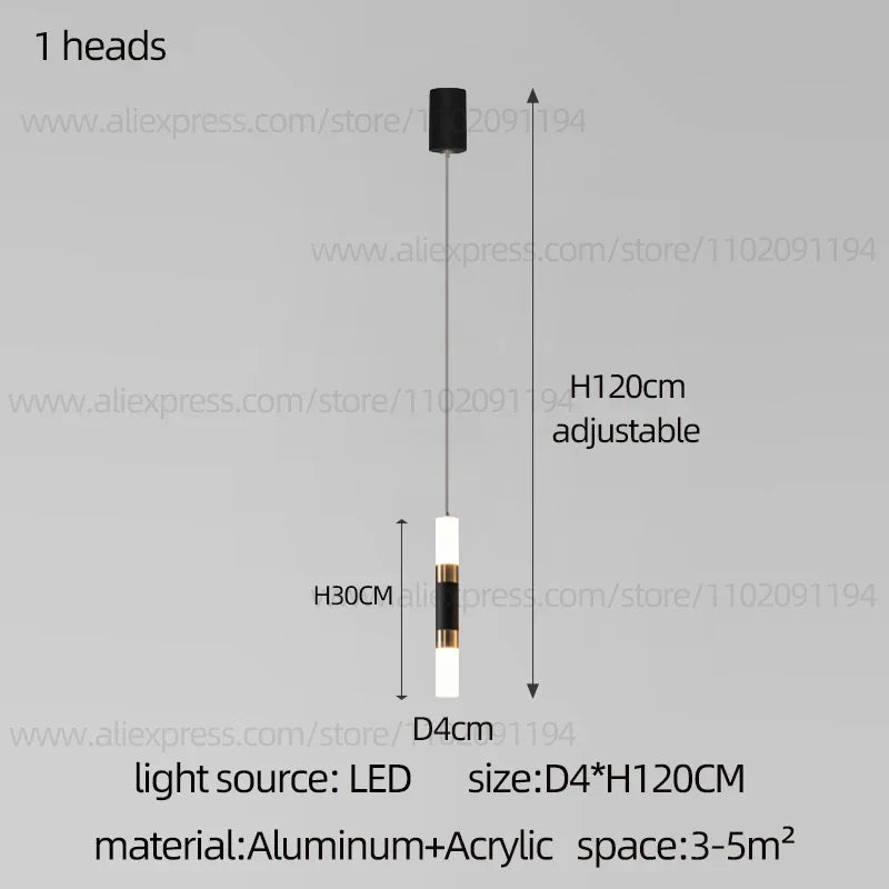 DecorBites™ LED Staircase Chandelier: Modern Duplex Home Lighting for Architectural Decoration