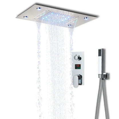DecorBites™ LED Shower Faucet Set Rain Waterfall System with Remote Control & Colorful Ceiling Display