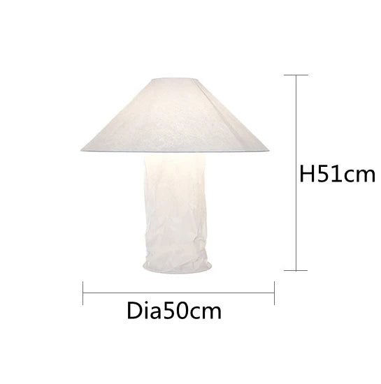Lámpara de Mesa LED de Papel Japonés Decorbites™: Diseño Nórdico Wabi Sabi para Dormitorio, Sala de Estar
