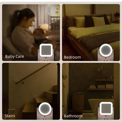 Lámpara de noche LED DecorBites™ con sensor de luz para dormitorio infantil