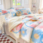 Decobites Cartoon Print Cozy Blanket - Milk Velvet & Cashmere - Winter/Spring Duvet Cover